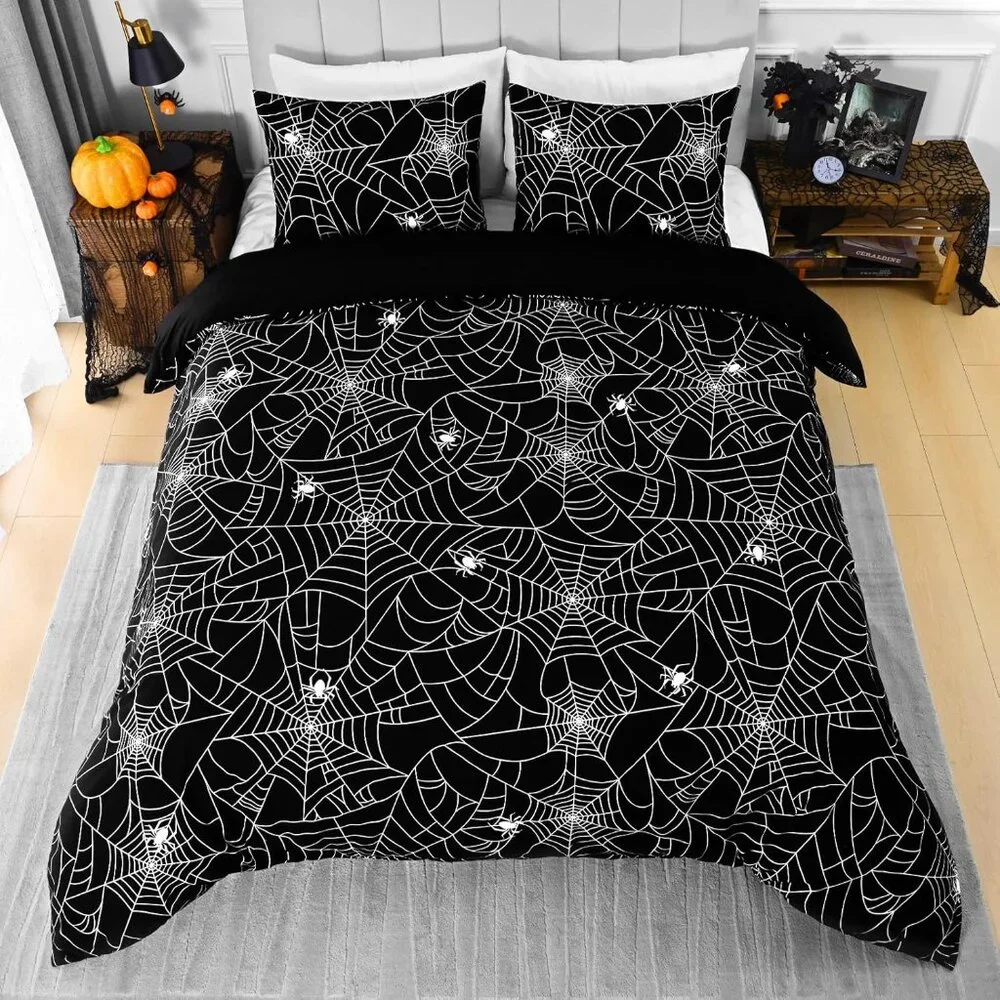 3 Piece Halloween Duvet Cover Queen Size